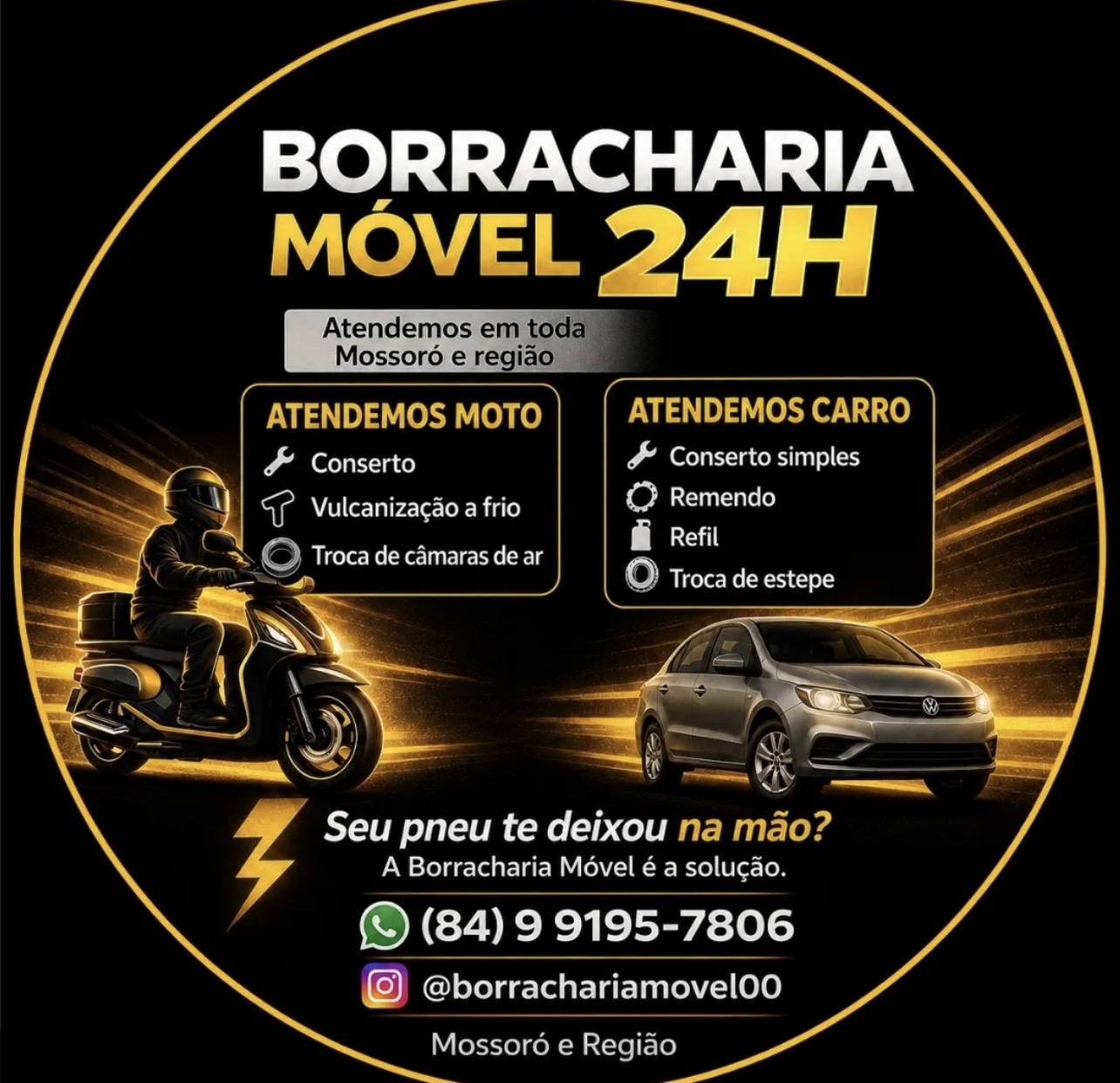 Fachada de Borracharia Móvel 24h